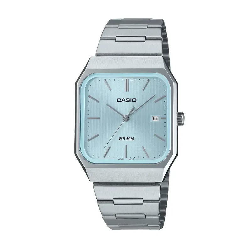 Casio Enticer Japan Quartz Ice Blue Dial Men's Watch- MTP-B185D-2A2V